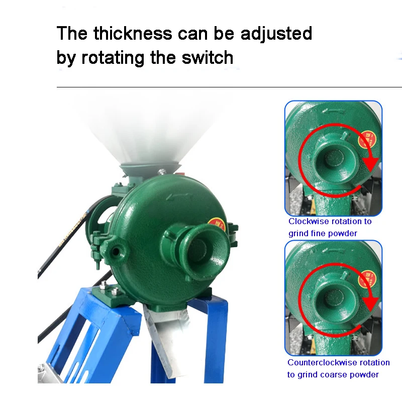 260 نموذج جاف ورطب كهربائي/بنزين/مطحنة ديزل لدقيق الأرز الذرة حليب الصويا الفول السوداني التجارية المنزل الطاحن مطحنة الحبوب #4