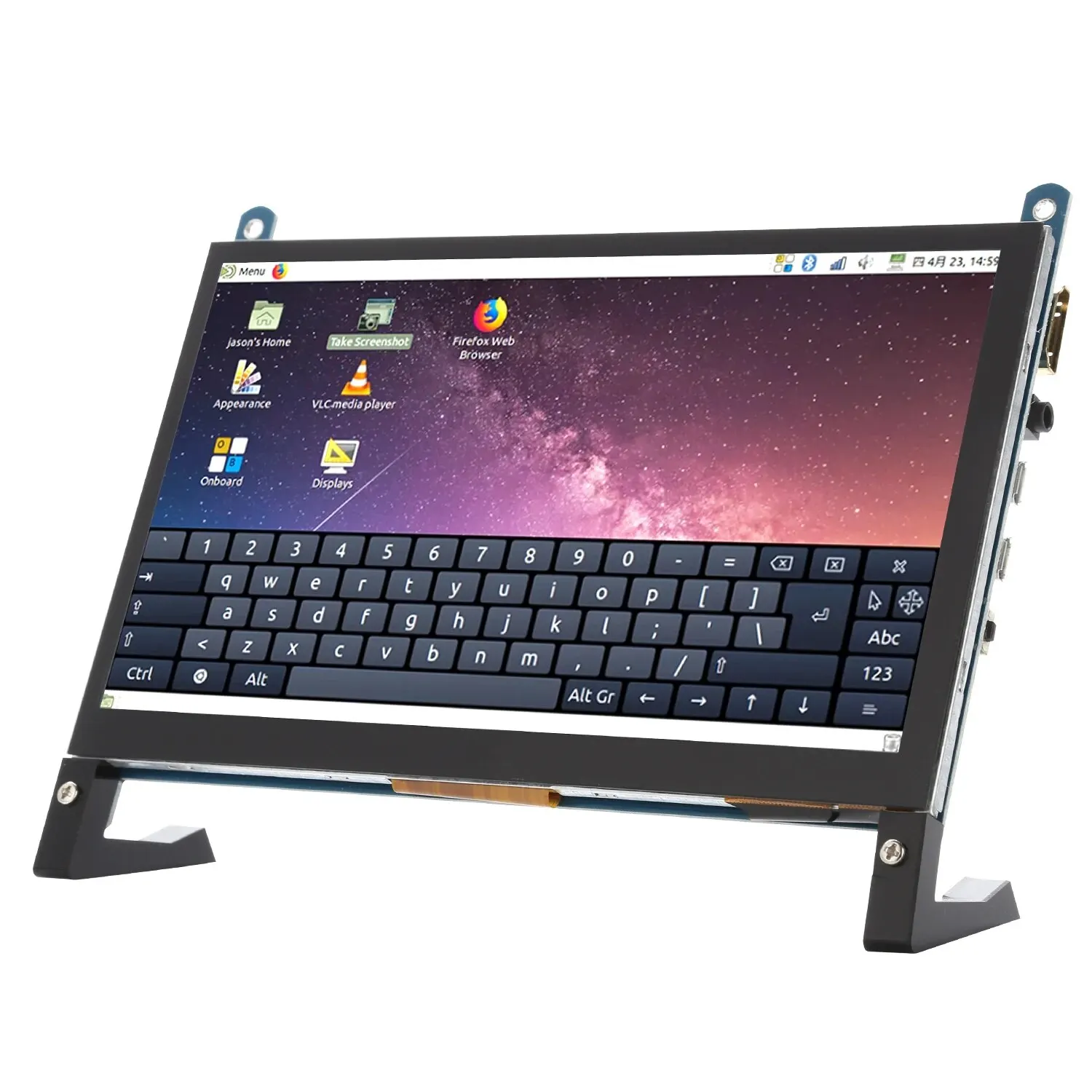 Pantalla táctil LCD IPS TFT de 7 pulgadas, Monitor de 1024x600 píxeles RGB, USB, HDMI, compatible con Raspberry Pi 5, 4B, 3B +, AIDA64, novedad