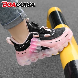 Leather Kids Girls Sneakers Sports Running For Girl Casual Walking Flat Footwear Non-Slip Children School Students Mesh Tennis