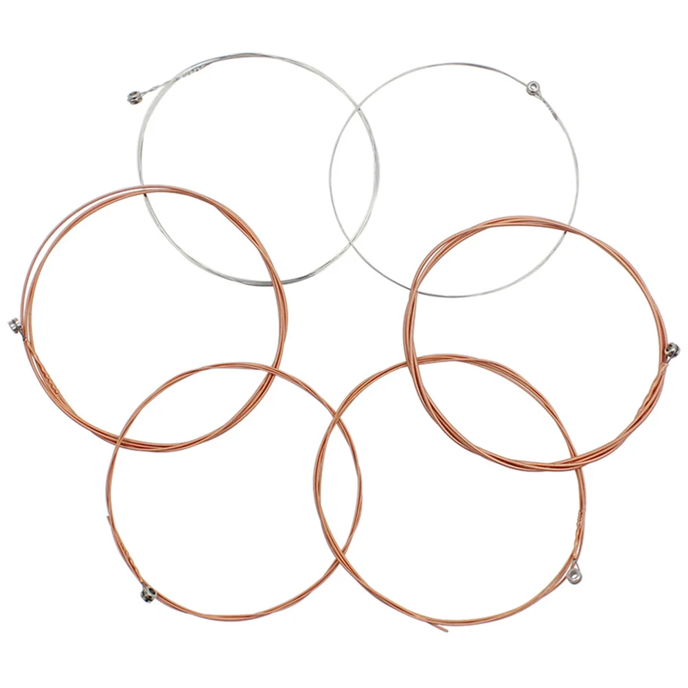 

6Pcs Replacement Acoustic Guitar Strings Stainless Steel Durable Folk Bass Guitar Strings for Musical Instrument Accessories