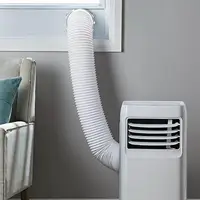 Kit de ventilation de fenêtre de climatiseur Portable, coupleur de tuyau d'échappement AC pour adaptateur de Joint de tuyau de 130mm/150mm de diamètre, tuyau d'extension 1.5m 6