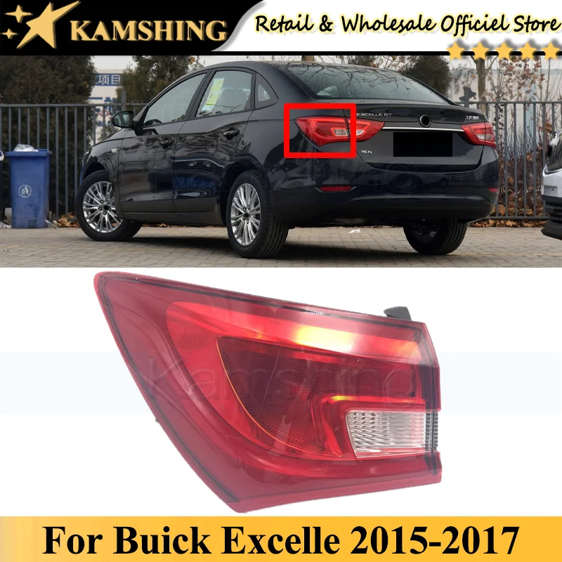 

Kamshing Outer For Buick Excelle 2015 2016 2017 Rear Tail light lamp Taillights taillamps Brake Light