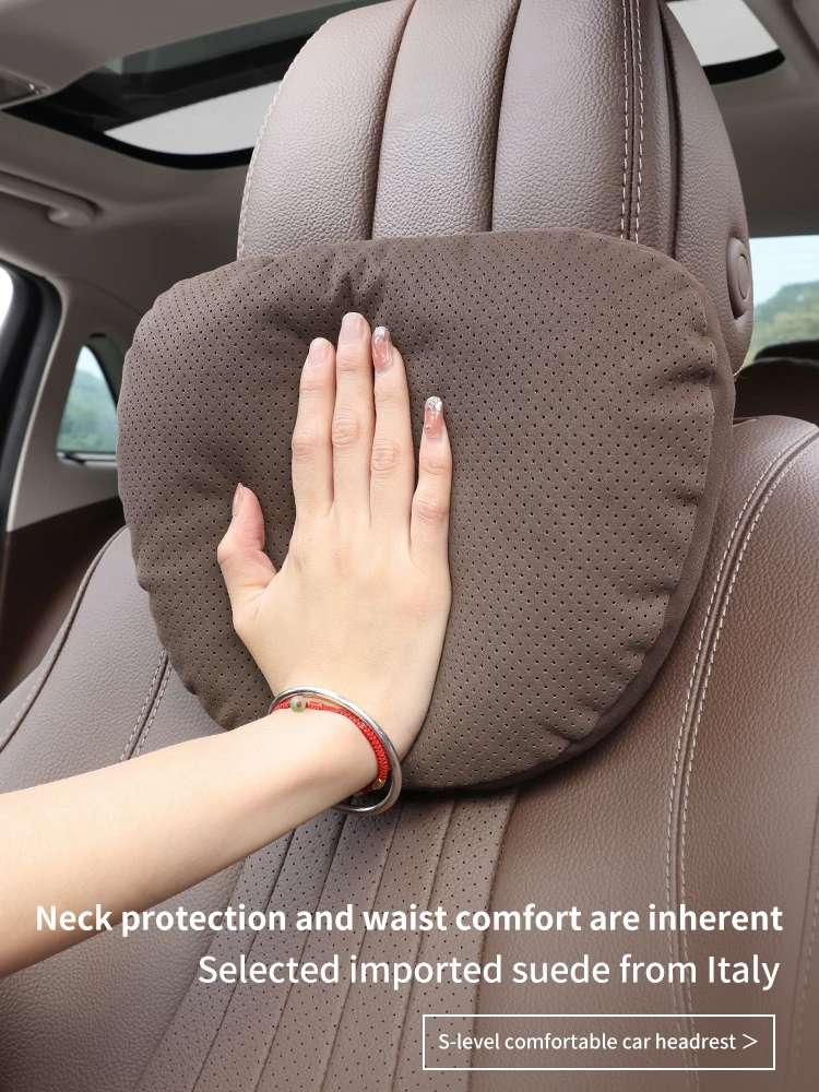 For Chery Exeed TXL TX VX LX RX Car Headrest Neck Support Seat Lumbar Cushion Breathable Soft Neck Pillow Auto Accessories