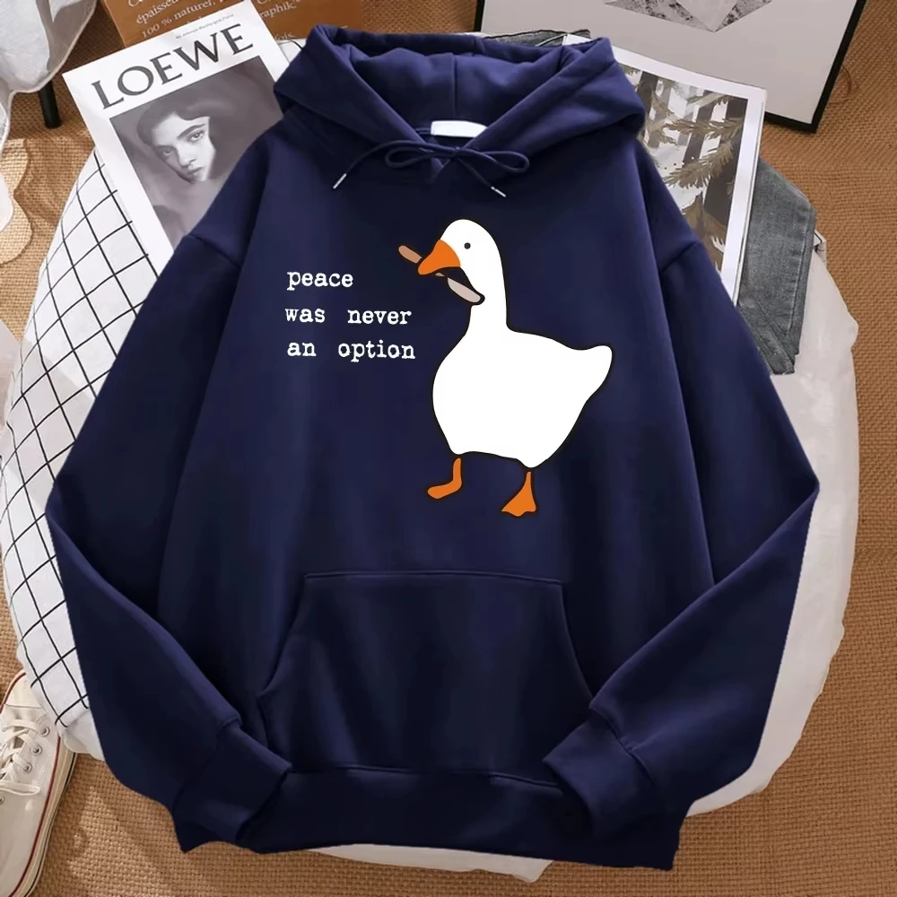 2026 „Peace Was Never An Option“ Bedrucktes Sweatshirt für Männer, Streetwear, Oversize, Herbst, Kapuzenpullover, Hipster, Weiche Hoodies, Hip-Hop, Warme Sportbekleidung – Detail 12