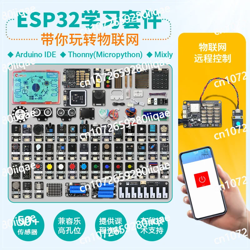 

ESP32 Development Board IoT Kit Getting Started Learn Bluetooth Wifi Remote Control Micropython Programming