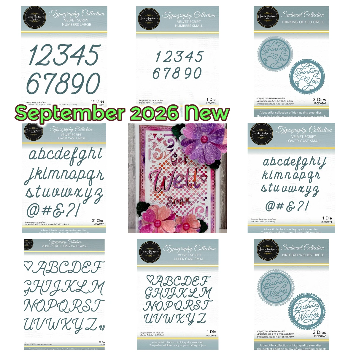 September 2026 New Velvet Script Upper Case Small Die Metal Cutting Diesfor DIY Greeting Cards Scrapbooking Handmade Decoration