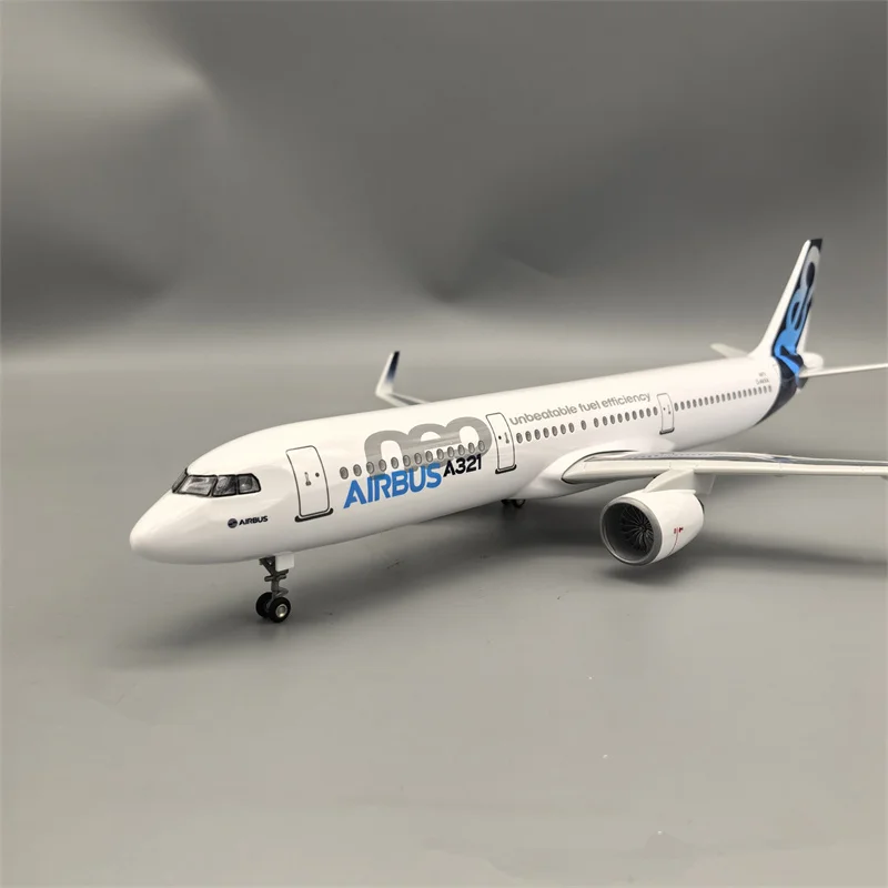 

1:160 Scale Model Airplane Airbus A321neo Prototype Airline With Light and Wheel Diecast Resin Plane Collection Display Toy
