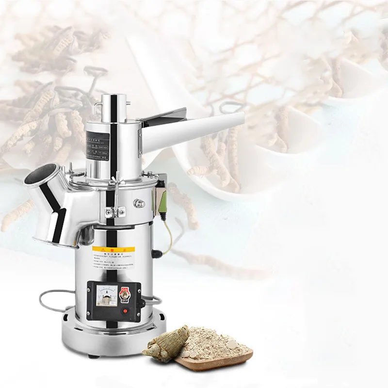 30kg/h Automatic Hammer Herb Grinder 220V Electric Grinding Machine Mini Milling Pulverizer For Coffee Tobacoo Soybean Corn