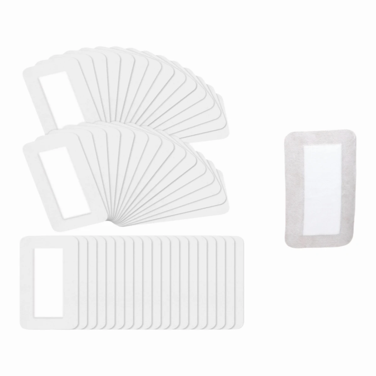 

10Pcs Breathable Self Adhesive Wound Dressing Elastic Bandage Sports Travel First Aid Protective Gentle Home Care Patches