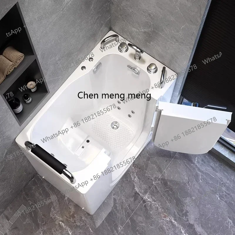 X188 Walk-in bathtub for the elderly, side door acrylic massage constant temperature household insulation