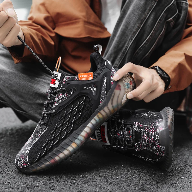 

YRZL Mens Sneakers Walking Shoes Breathable Mesh Comfortable Lightweight Non Slip Casual Shoes For Men Outdoor Athletic Footwear