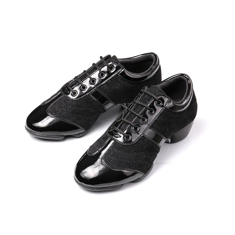 Men and Women Dance Shoes Stage Indoor Latin Dance Shoes Adult Teacher Shoes Cha Cha Performance Dance Split Sole Dhoes