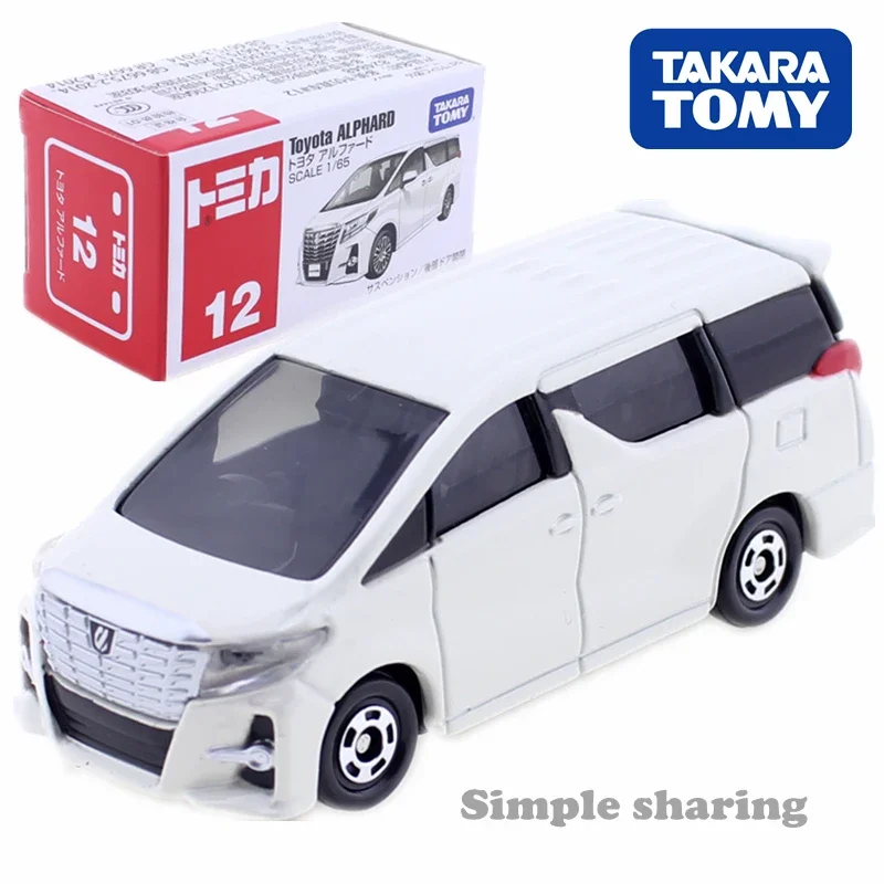 Takara Tomy Tomica Toyota Alphard Car 1/65 No.12 Escala Miniature DieCast Kids Toys Model Kit Hot Funny Dolls Collectibles