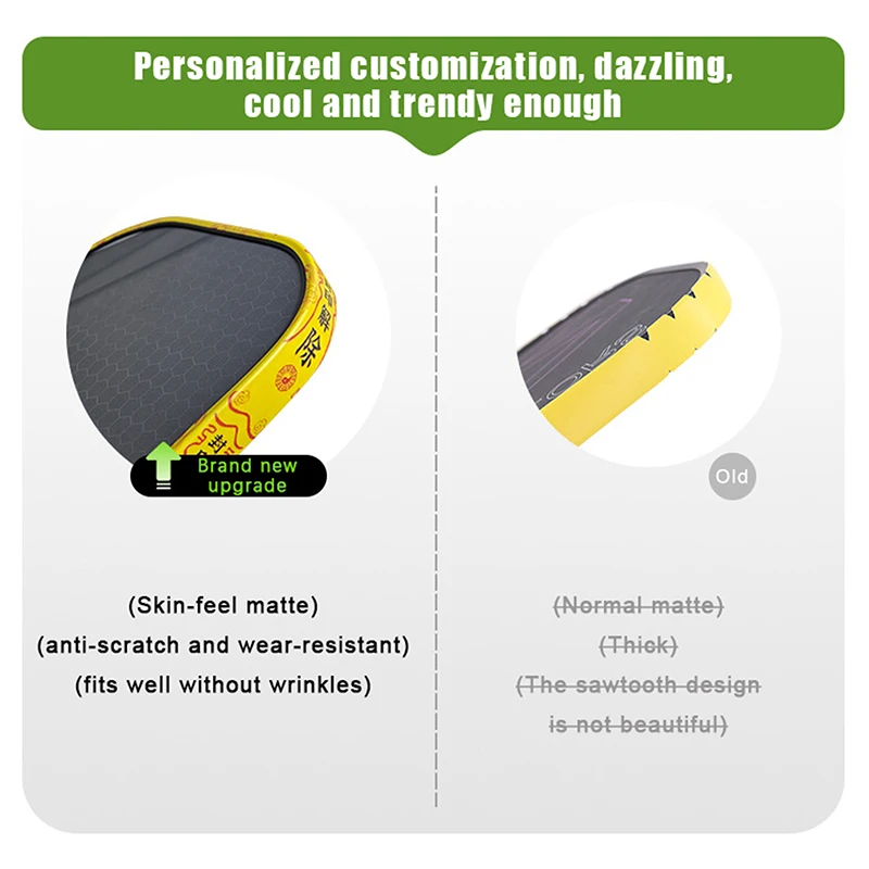 New For 16mm Rackets Seal Release Pickleball Racket Edge Sticker Shock Absorption