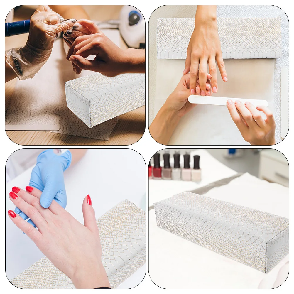 Podpórka pod dłoń do paznokci, materiał PU, wygodna, profesjonalna poduszka pod ramię do manicure, do długotrwałego użytkowania, łatwa w czyszczeniu, prezent, poduszka do zdobienia paznokci.