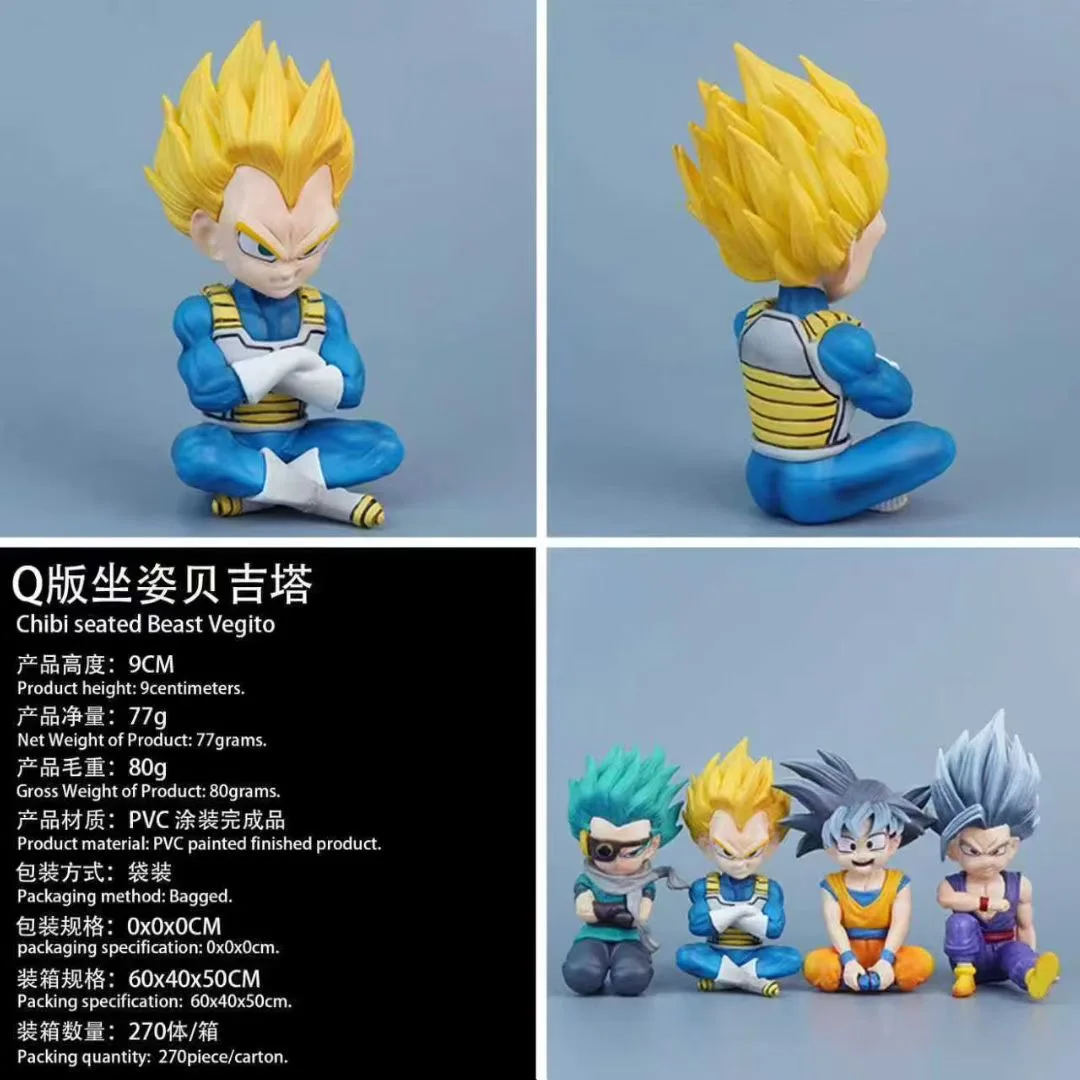 9cm Dragon Ball Anime Figure Daima Goku Vegeta Granola Gohan Action Mini Figures Pvc Statue Collection Model Toys Christmas Gift