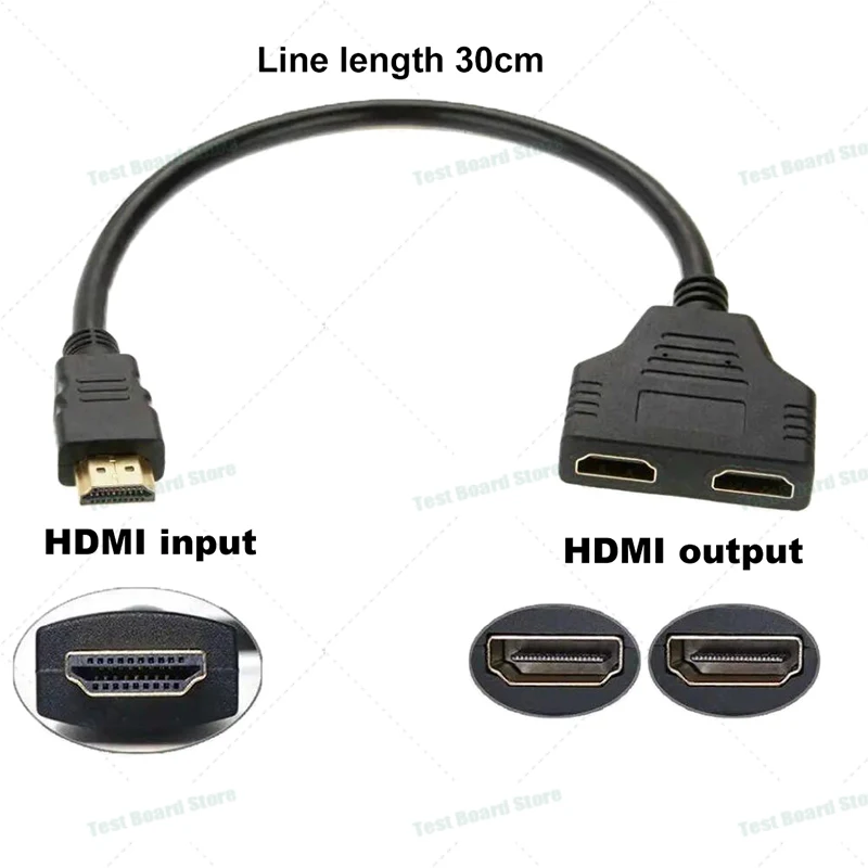 محول صوت وفيديو HDMI ، موزع كبلات عالي الدقة 1 في 1 ، 1 ، Xbox ، PS4