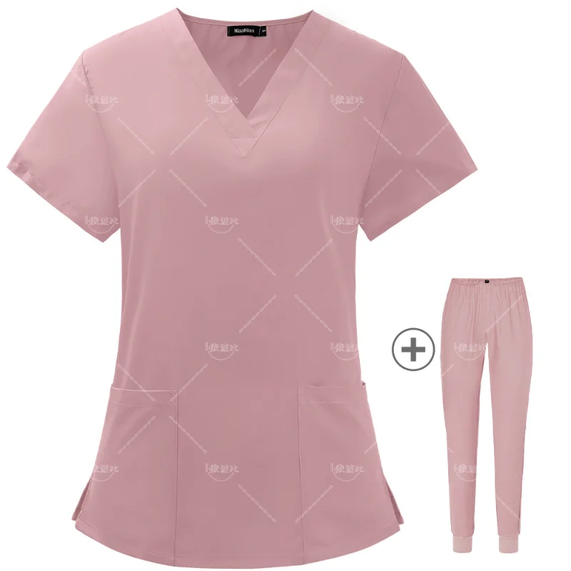 Frauen tragen Peeling anzüge Krankenhaus arzt Arbeits uniform medizinische chirurgische mehrfarbige Unisex Uniform Krankens ch wester Zubehör