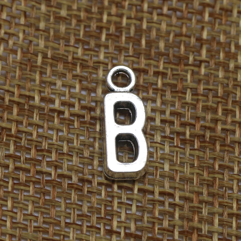 

50pcs Alloy Letter Pendants Charm Vintage Gold Plated Engravable Metal Diy Jewelry Making Supplies for Necklace Bracelet