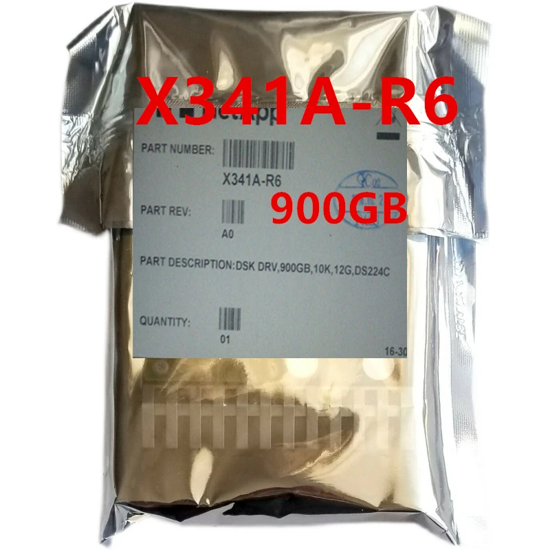 Almost New Original HDD For NetApp 900GB SAS 2.5" 64MB 10000RPM For Internal Hard Disk For Server HDD For X341A-R6