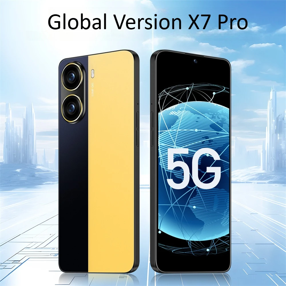 ГОРЯЧИЕ НОВЫЕ мобильные телефоны X7 Pro 2026 Оригинальный смартфон 7.3HD Android 15 5G с двумя картами 7800 мАч Глобальная версия Дешевые мобильные телефоны