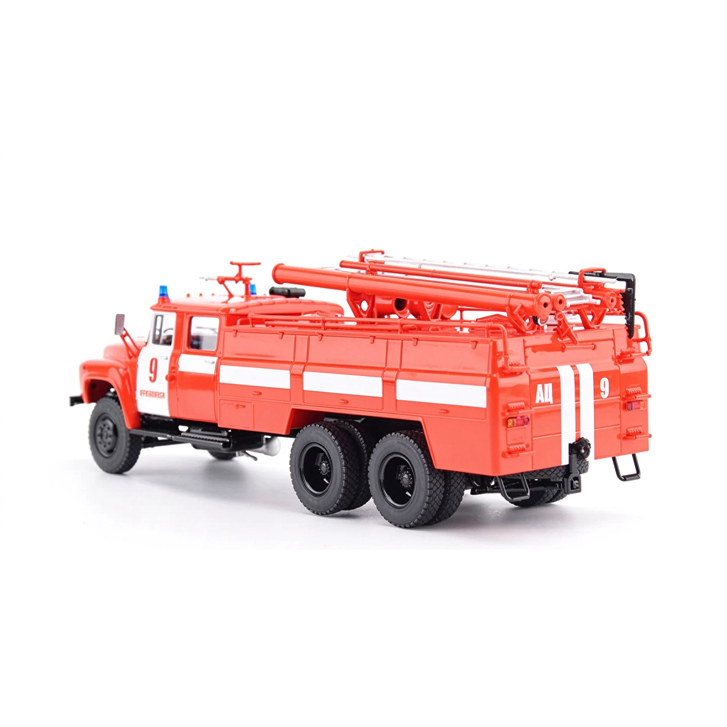1: 43 Soviet three-axis heavy-duty AC-40 (133GYA) fire truck model 104202 static finished product model