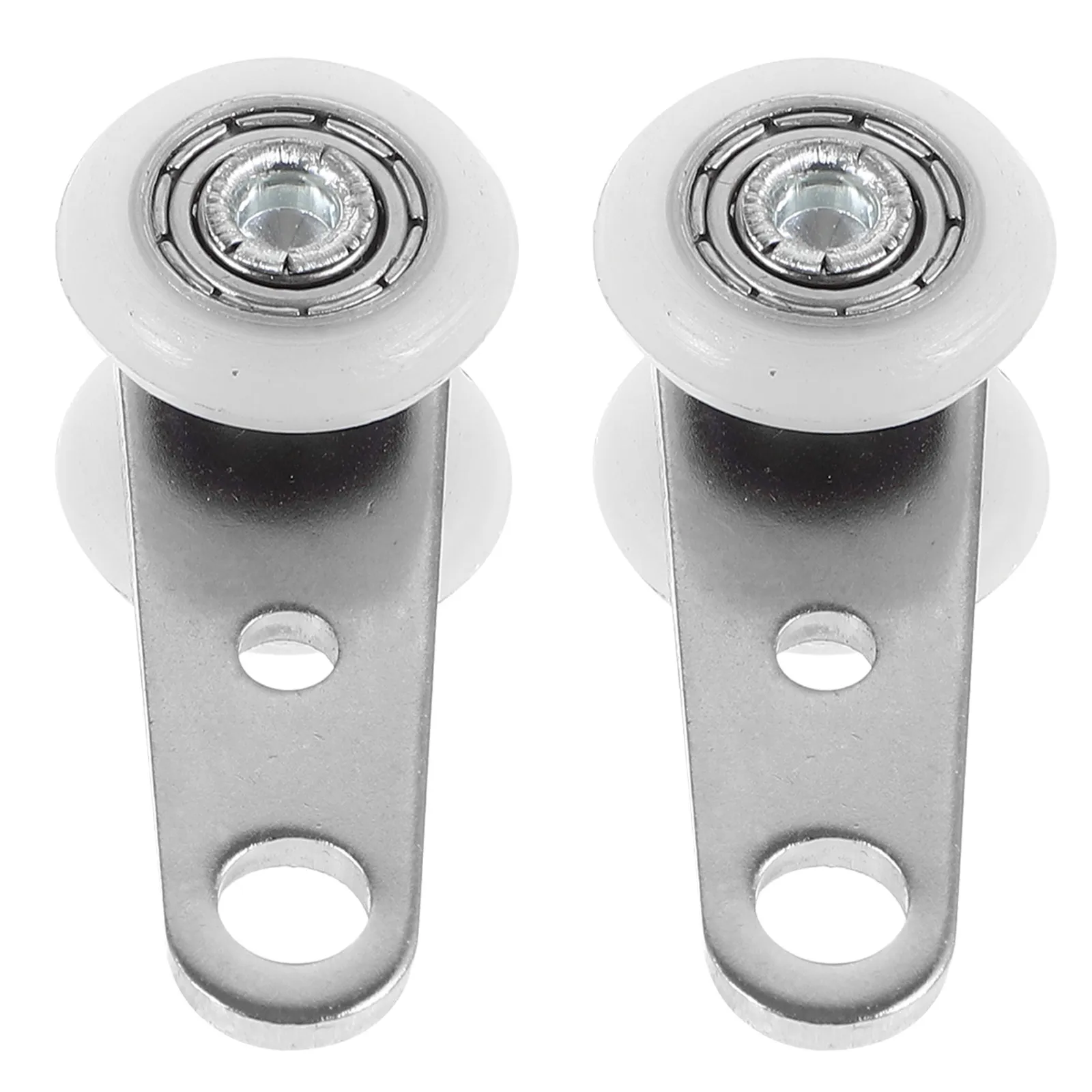 

2 шт. роликовые направляющие для штор, усиленные, для раздвижных дверей и окон, сменные детали, нейлоновые колесики с железным сердечником