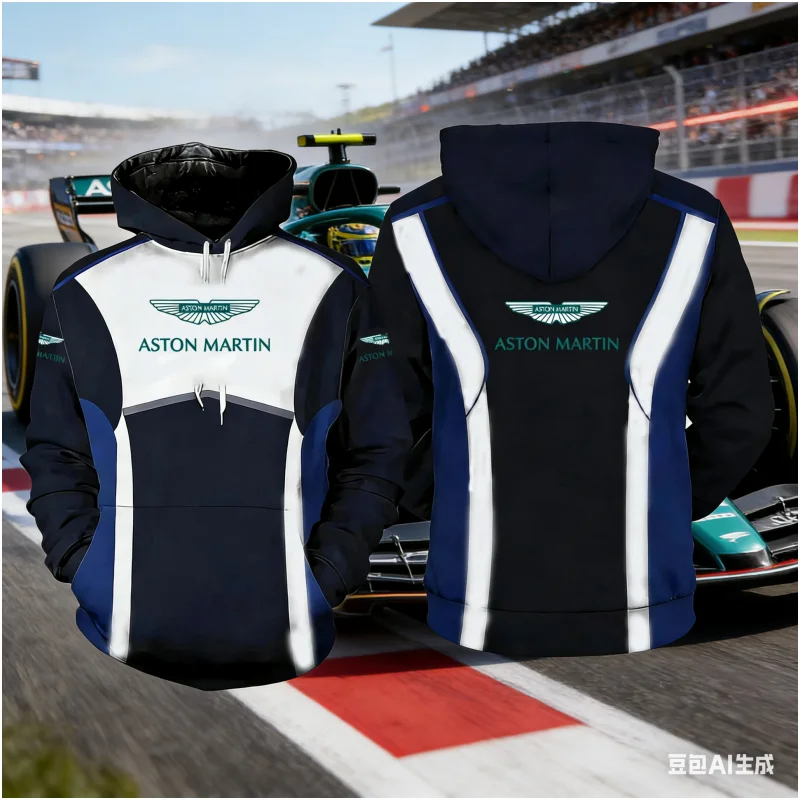 Sweat-shirt Aston Martin style piste 2026, veste de course tendance automne/hiver, sweat-shirt décontracté ample pour couple