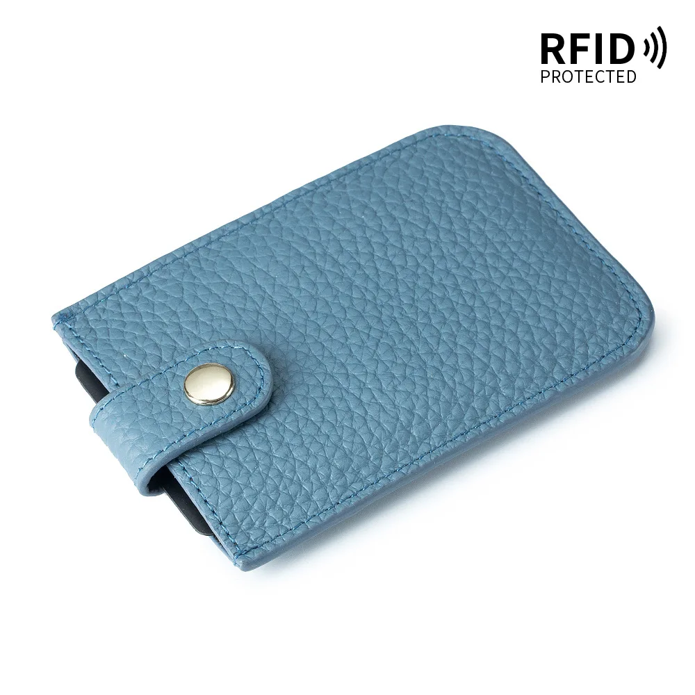 Slim Card Case Thin Card Holder Minimalist Credit Card Sleeve with Blocking Strong Magnetic Back Pocket Mens Wallet