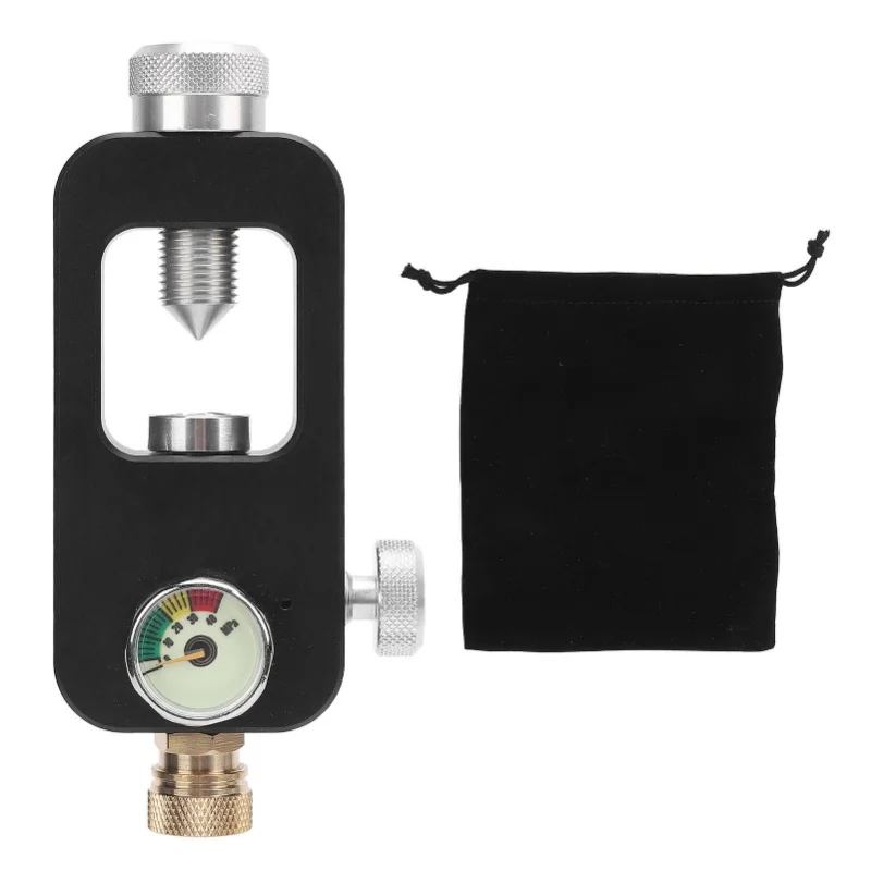 Scuba Tank Refill Adapter 40Mpa 8mm Aluminum Diving Tank Refill Adapter Diving Equipment With MPA Pressure Gauge For 0.5L 1L