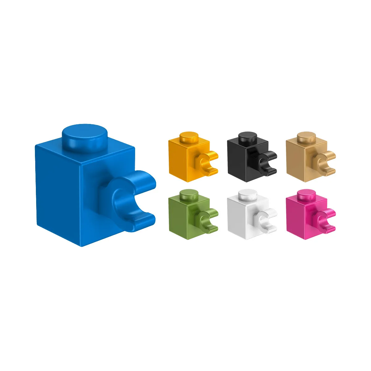 [102Pcs]【50g】60475 MOC30241 1x1 Brick With Connecting Horizontal Clamp