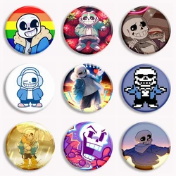 Undertale Cartoon Sans Button Pin Game Killer Sans Flowey Papyrus Asriel Creative Cute Anime Brooch Badge Bag Decor Fans Collect