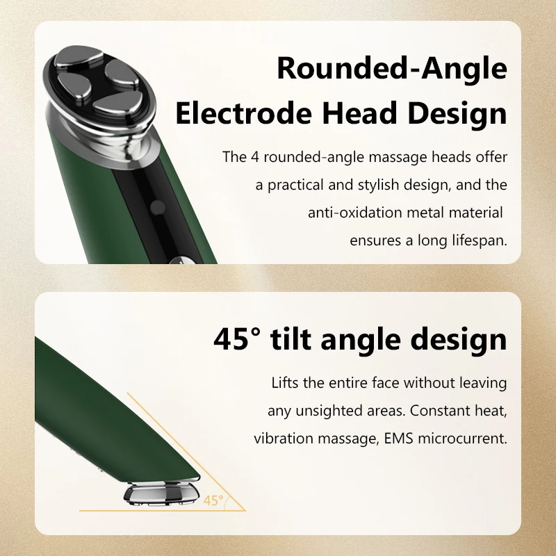 Red Light Facial Eye Massager Wand Vibration Hot Massage Relax Face Lifting Device Tightening Anti Wrinkle Skin Care Beauty Tool