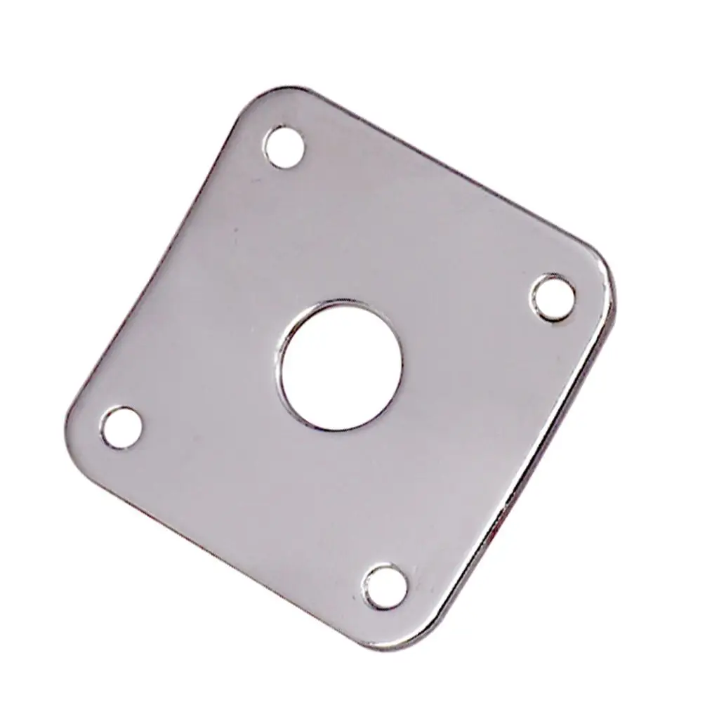 3-6pack 2 Pieces Metal Square Guitar Jack Plate Cover for LP Electric Guitar