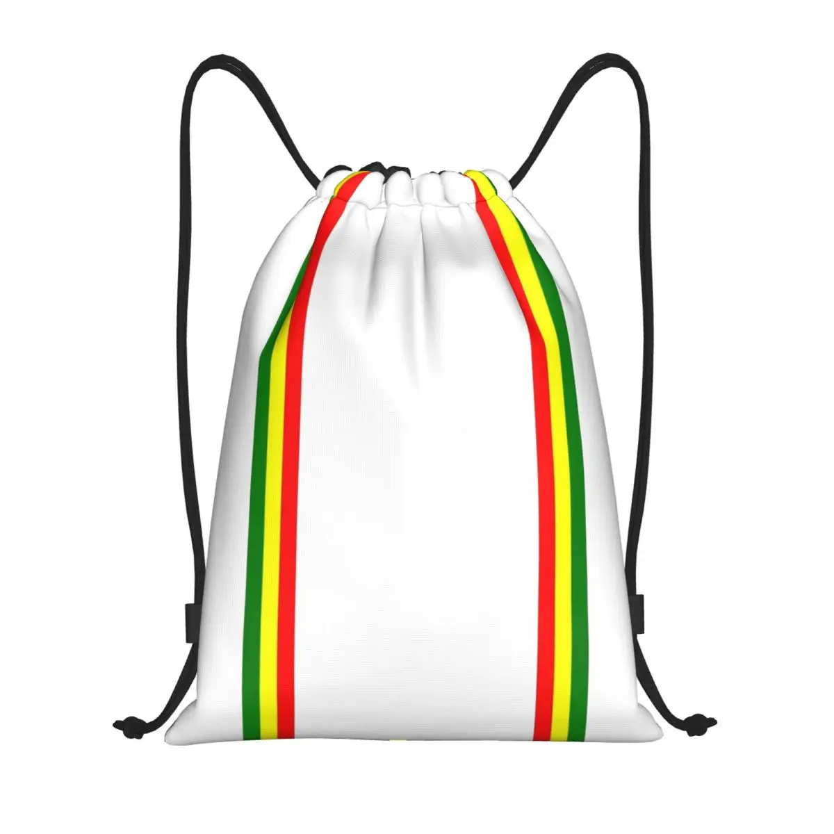 Rasta Streifen Rasta Farbe Kordel zug Rucksack Sport Sporttasche für Männer Frauen jamaika nischen Einkaufs sack