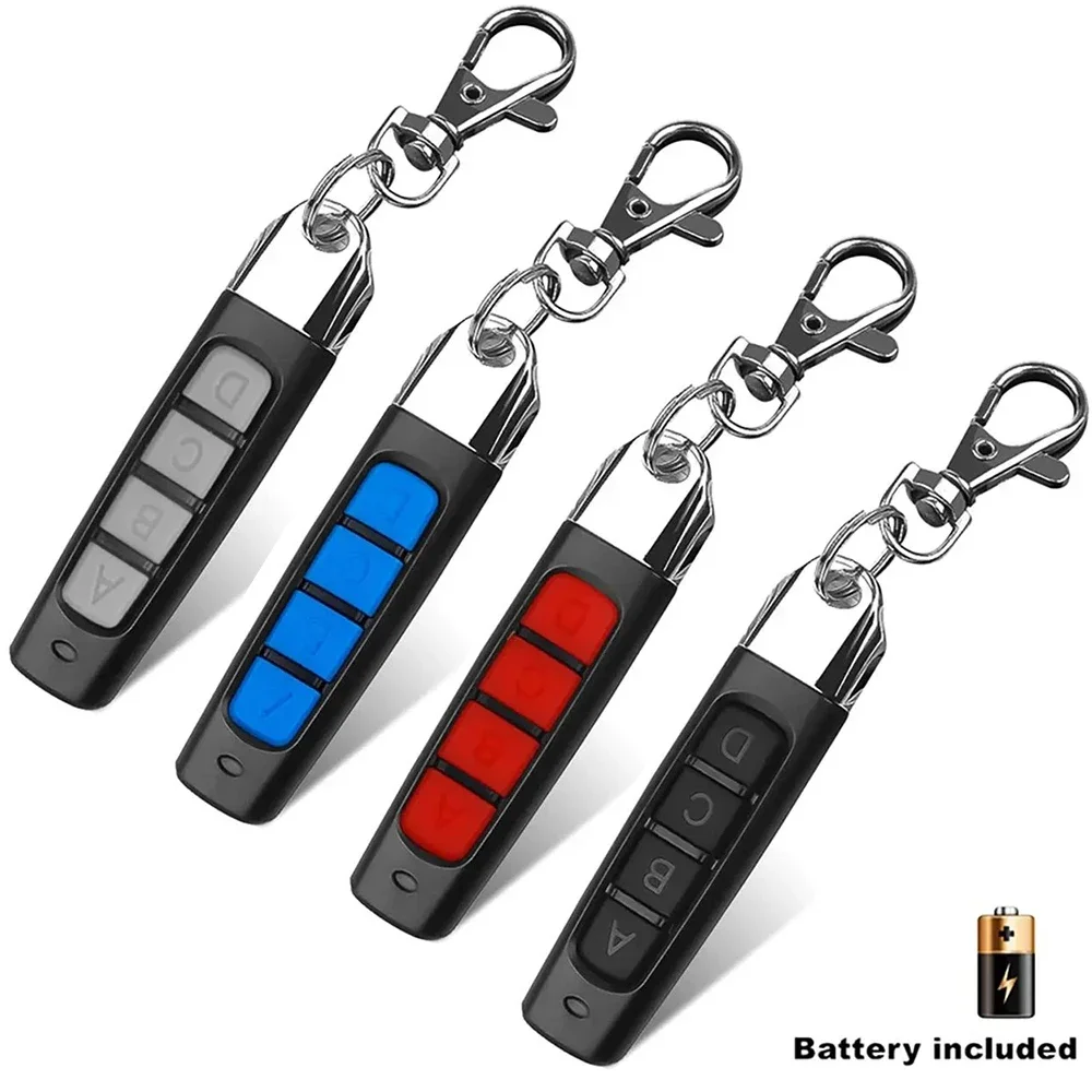433MHz RF Clone Remote Control Garage Door Opener Key Duplicator Cloning Remote Compatible With Gate Security System