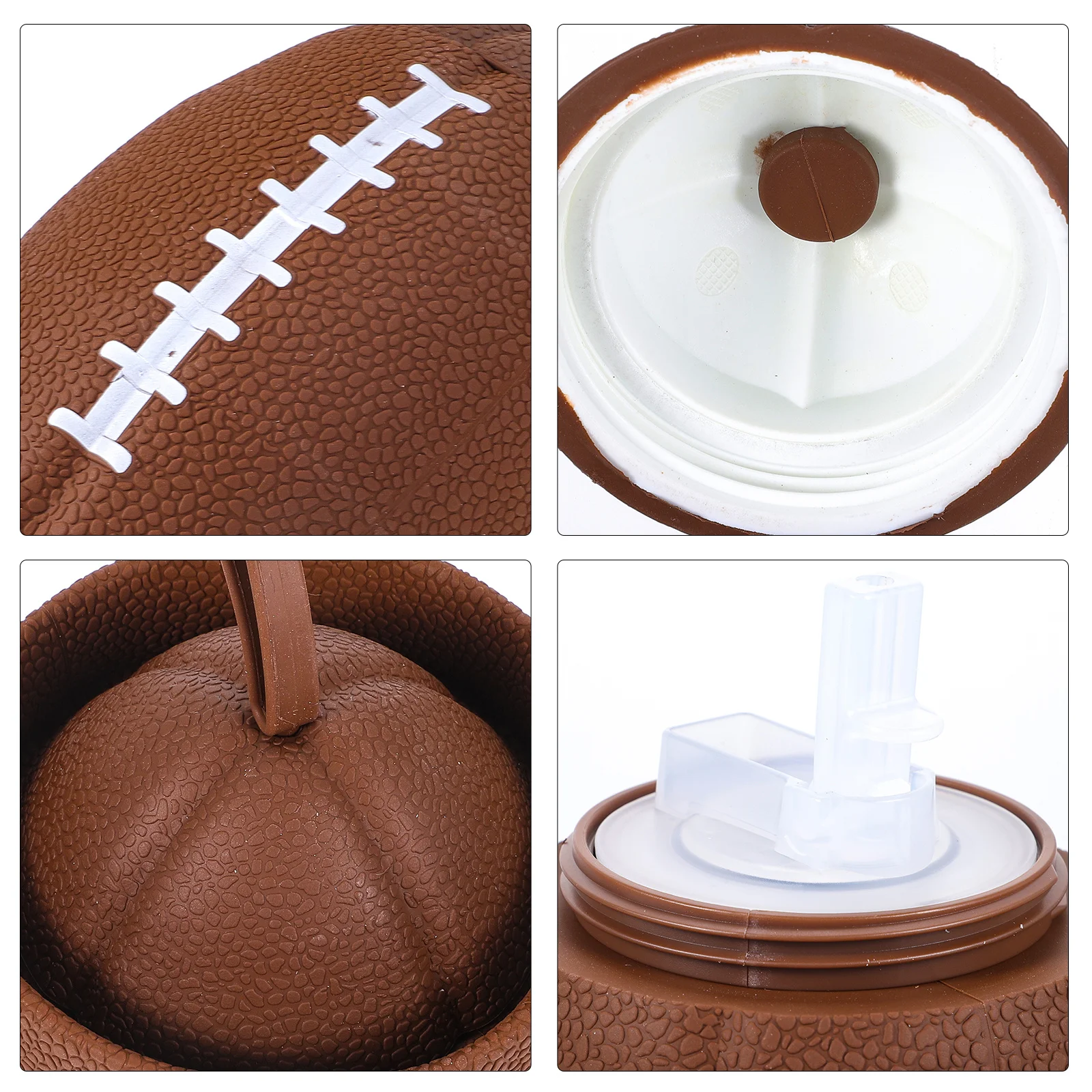 زجاجة مياه محمولة قابلة للطي على شكل الرجبي بسعة كبيرة وقابلة للطي للتخييم والرياضة والسفر وزجاجة مياه من السيليكون المرن #6