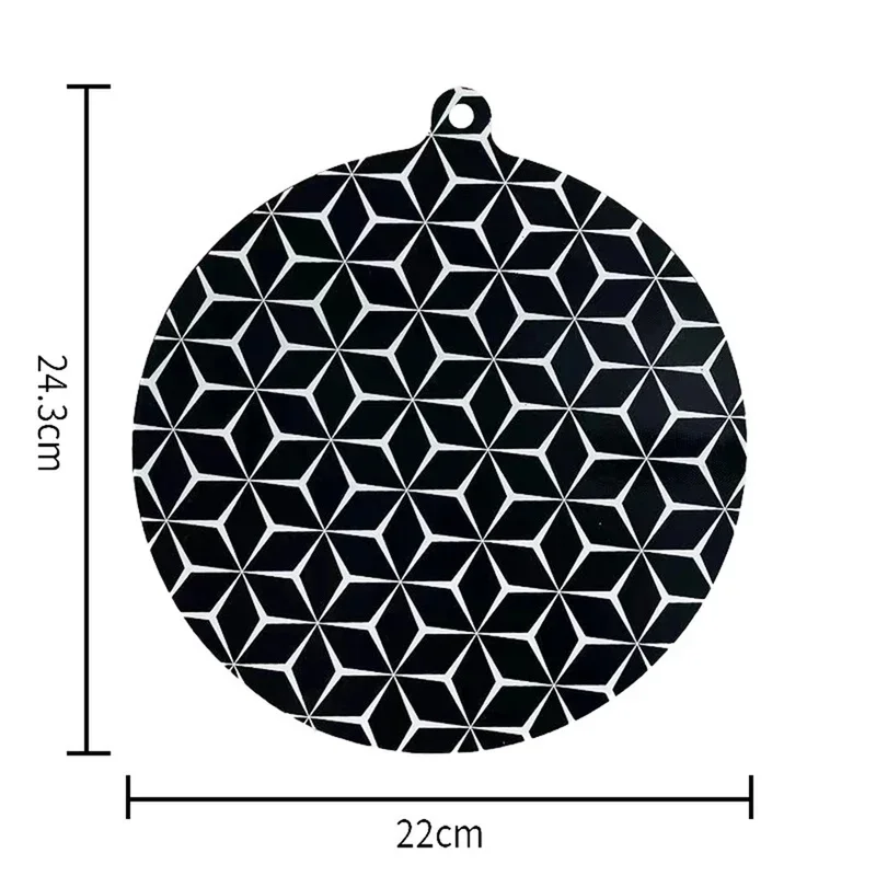 Induction Hob Protector Mat, 22cm Round Silicone Cooker Mat, 4 Pcs