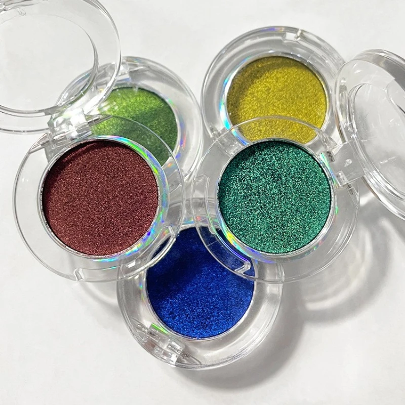 

Chameleon diamond bright monochrome eye shadow disc color diamond glitter powder color light Europe and America flash