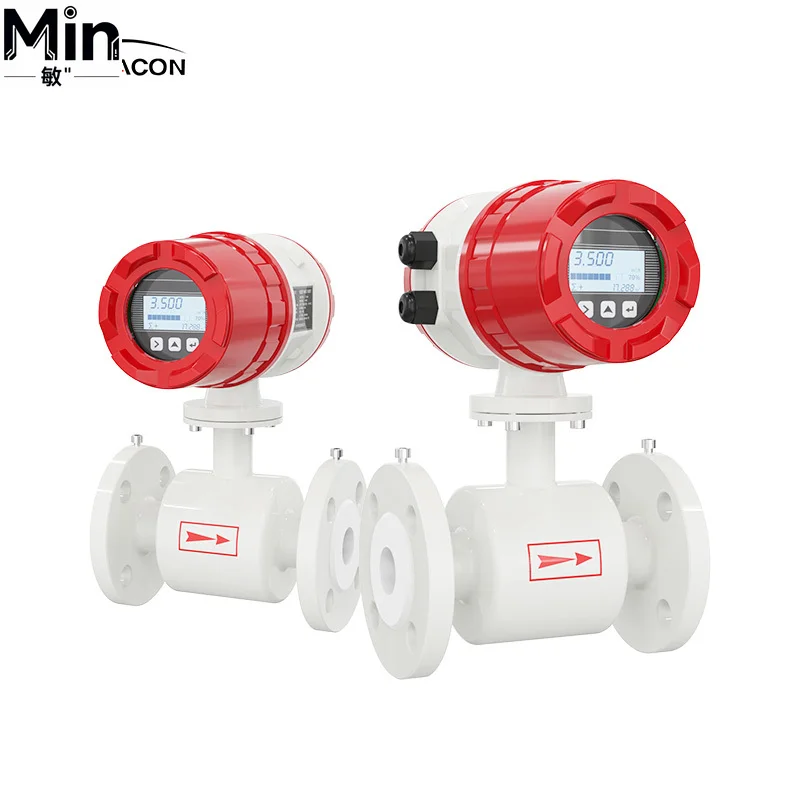 OEM Customized Intelligent Electromagnetic Flowmeter Stainless Steel Liquid Water Flow Meter for Industrial Laboratory Use