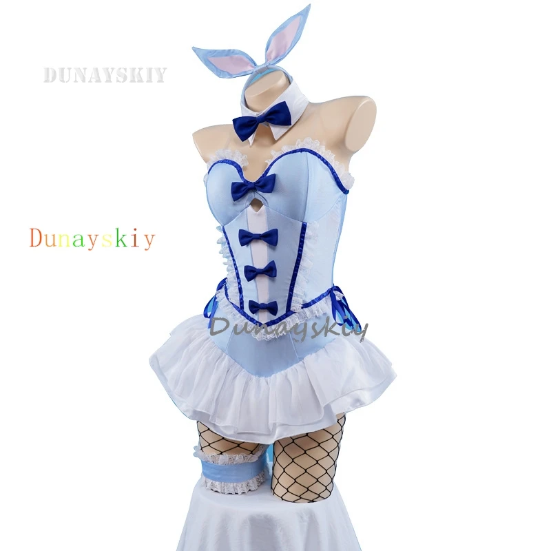 Disfraz de Anime Kitagawa Marin Lovely Bunny Girl para mujer, traje de Cosplay para Halloween, traje de fiesta de juegos de rol de Pascua, ropa