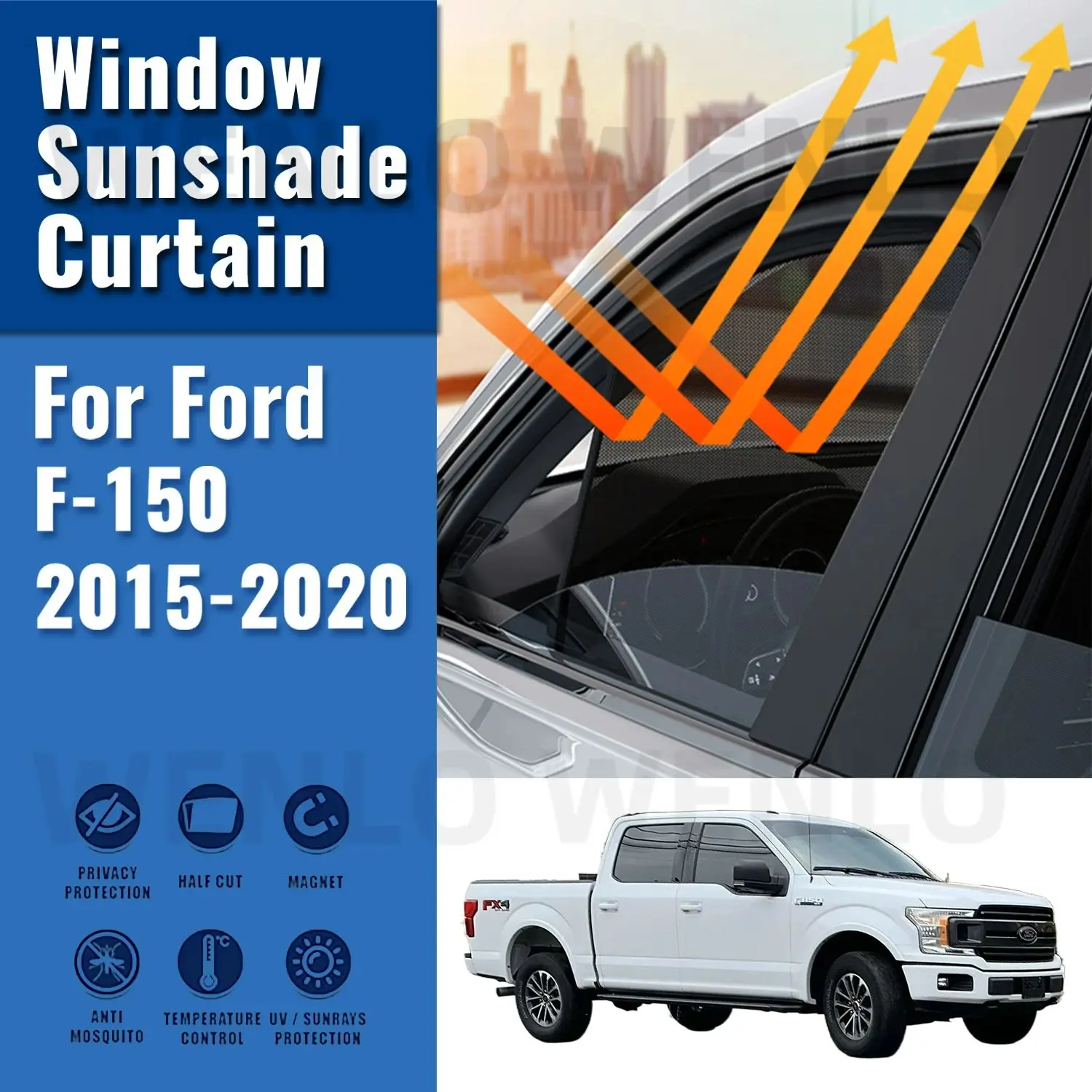 

Для Ford F-150 2015-2020 магнитный автомобильный солнцезащитный козырек передняя рамка для лобового стекла занавеска детская задняя зеркальная защита