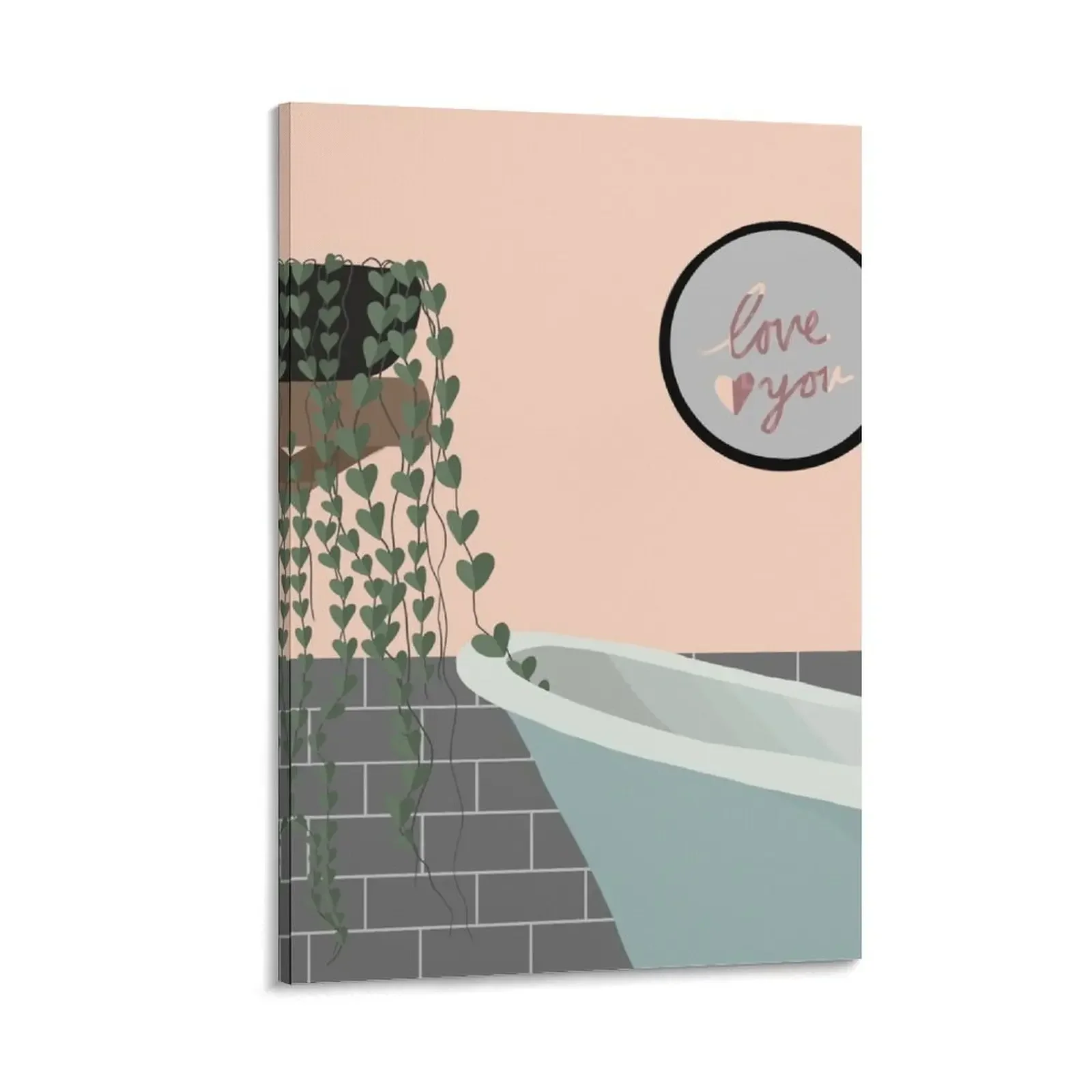 

Minimalist bathroom Canvas Painting anime poster decorative items for home interior paintings wall decor