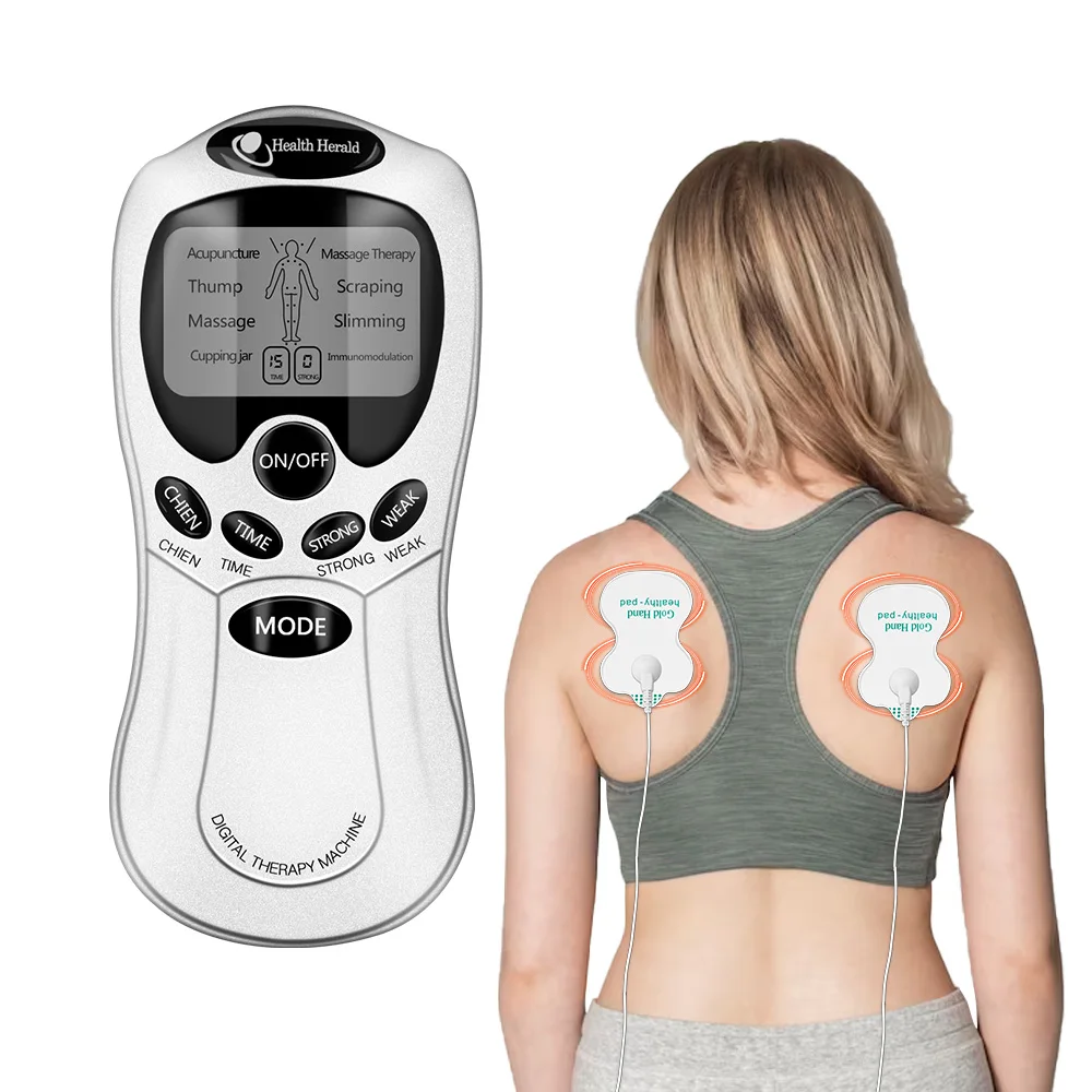 Health Tens Muscle Neck Massager Back Electric Digital Therapy Machine Massage Electronic Pulse Stimulator Body Massager Pads