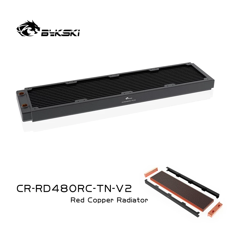 Imagem -03 - Bykski g1 30 mm Grosso Cobre pc Refrigerando o Radiador Refrigerador de Água Linha Apoio 12cm Ventiladores pc Dissipador de Calor 120 240 360 480 Mmm