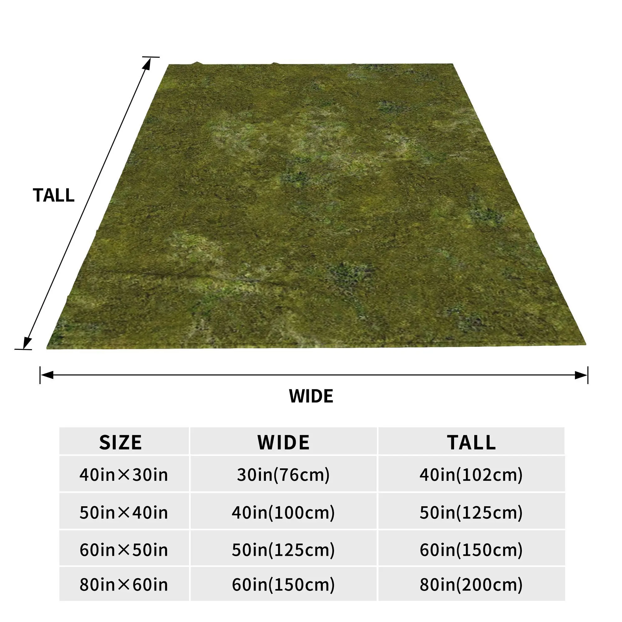 Grass Battlemat 36x36 Blankets Soft Warm Flannel Throw Blanket Cover for Bed Living room Picnic Travel Home Couch