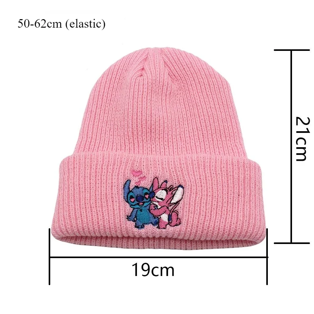 Bonnet brodé de dessin animé Kawaii, casquettes thermiques Anime, chapeaux extensibles chauds, point avec tout, mignon, cadeaux de Noël, offre spéciale