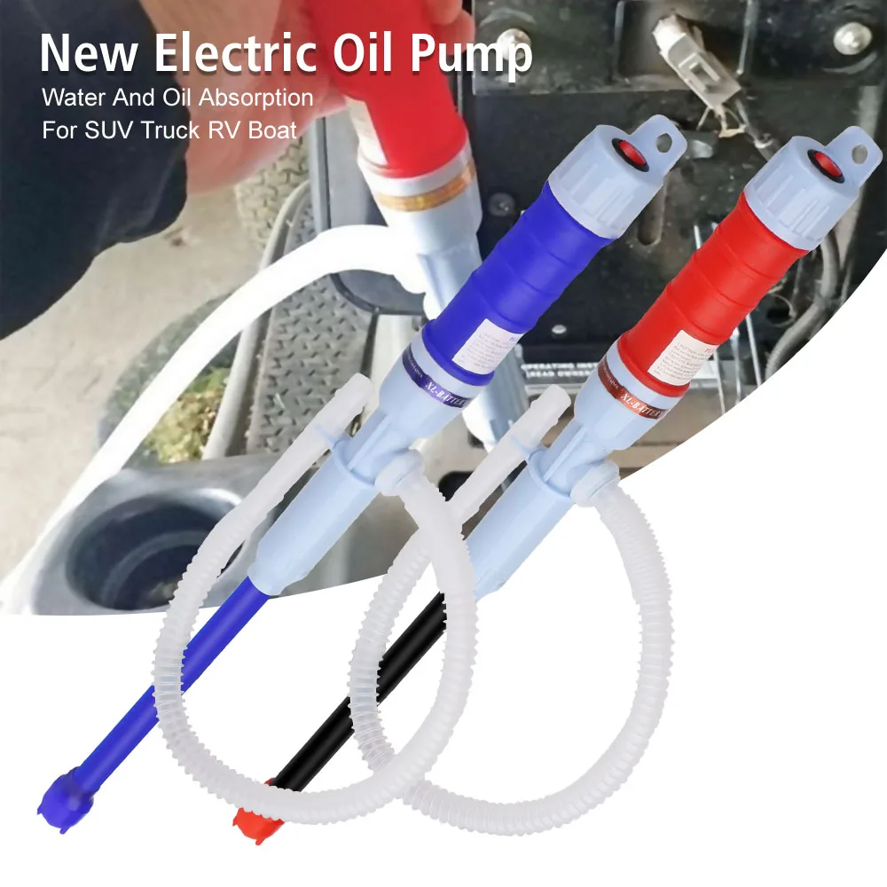 Electric Automatic Portable For SUV Truck RV Boat Water And Oil Absorption Vacuum Pumps Car Gas Oil Pump Fuel Tank Tools