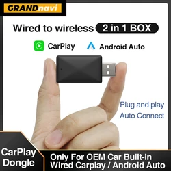 NEW Wireless CarPlay Android Auto Adapter USB Dongle Smart Mini Box Plug And Play Universal For VW Toyota Nissan Honda Ford Benz