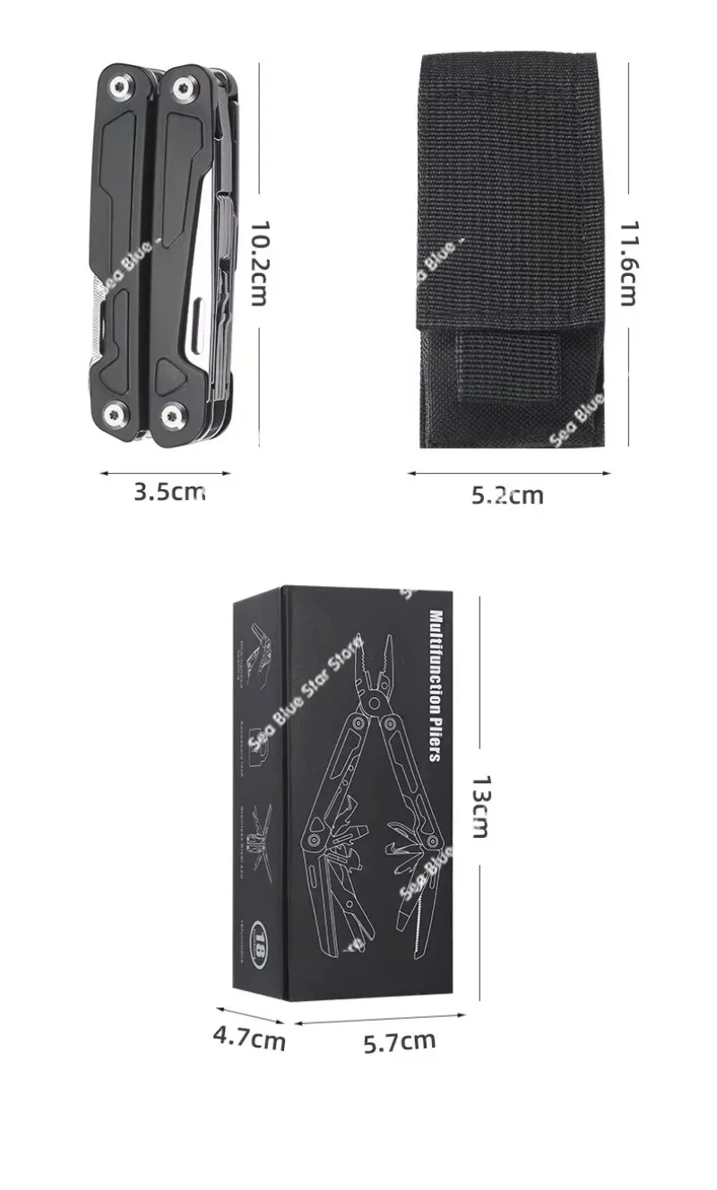 Folding Mini Pliers Hardware Tools and Multi-purpose Pliers, Daily Household Outdoor Camping Travel Portable
